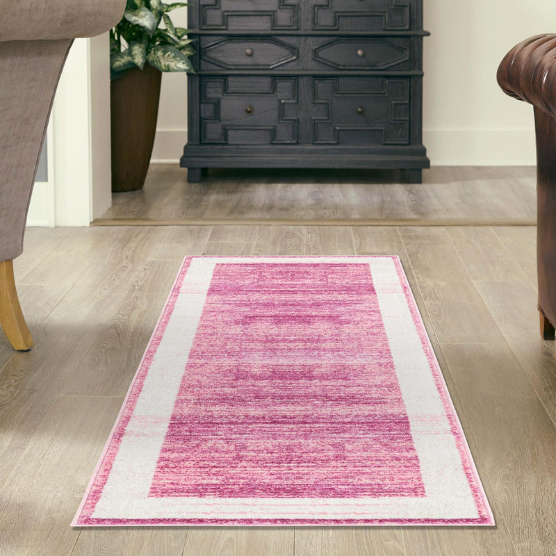 Metro Heights Collection Area Rug - Park Runner Pink lifestyle 161