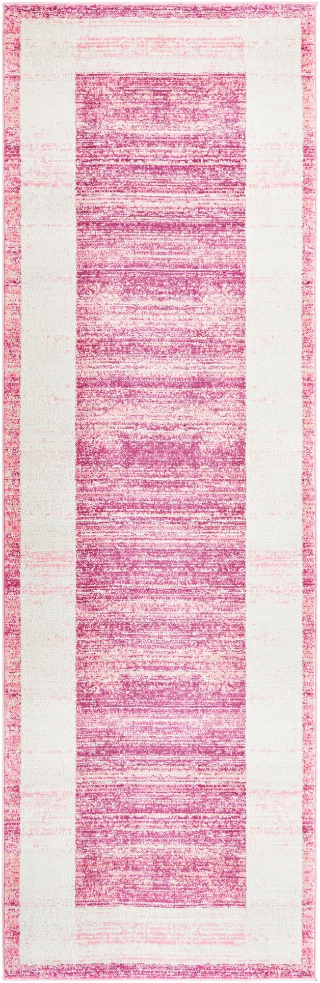 Metro Heights Collection Area Rug - Park Runner Pink lifestyle 57