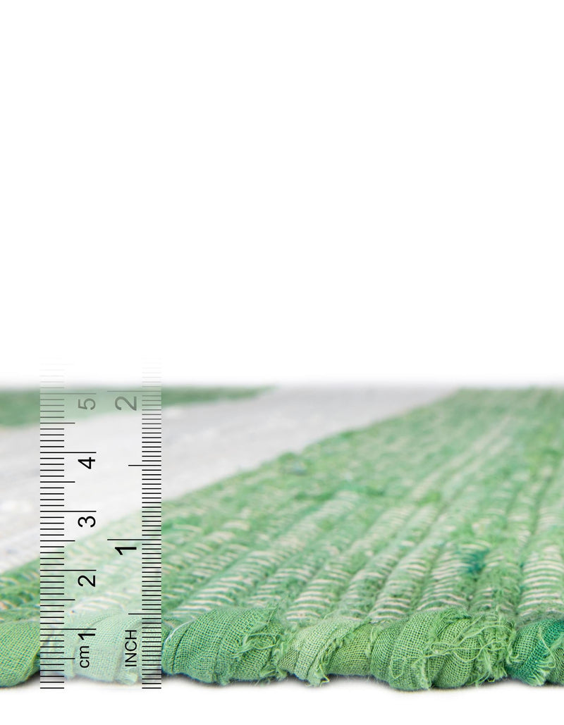 Tassel Trail Collection Area Rug - Pathway (Green and Ivory) Rectangle Green and Ivory lifestyle 13