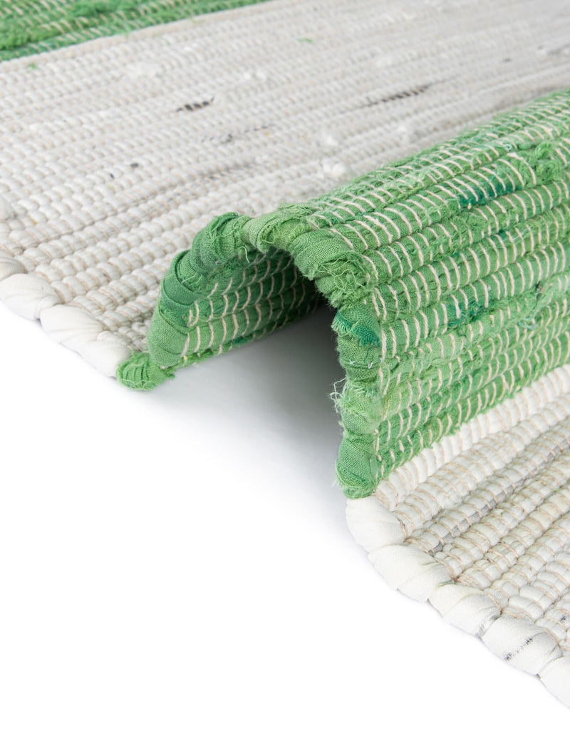 Tassel Trail Collection Area Rug - Pathway (Green and Ivory) Rectangle Green and Ivory lifestyle 18