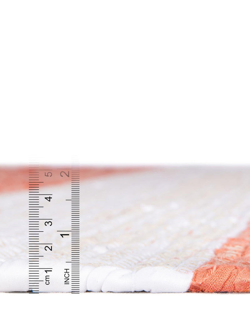 Tassel Trail Collection Area Rug - Pathway (Coral and Ivory) Rectangle Coral and Ivory lifestyle 12