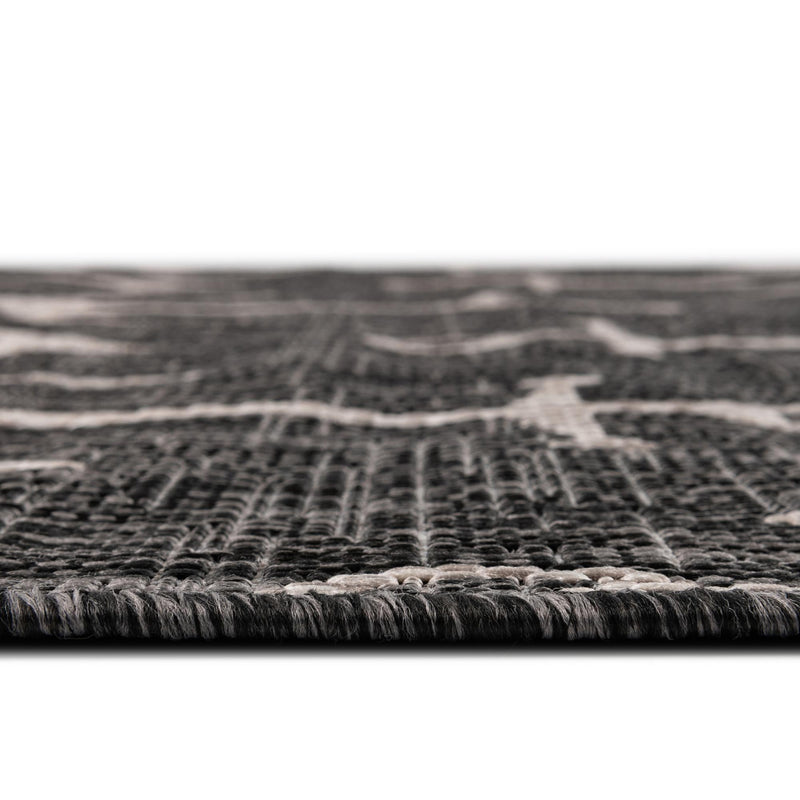 Seaside Haven Rugs Collection Area Rug - Sapphire (Charcoal) Hearth Charcoal lifestyle 3