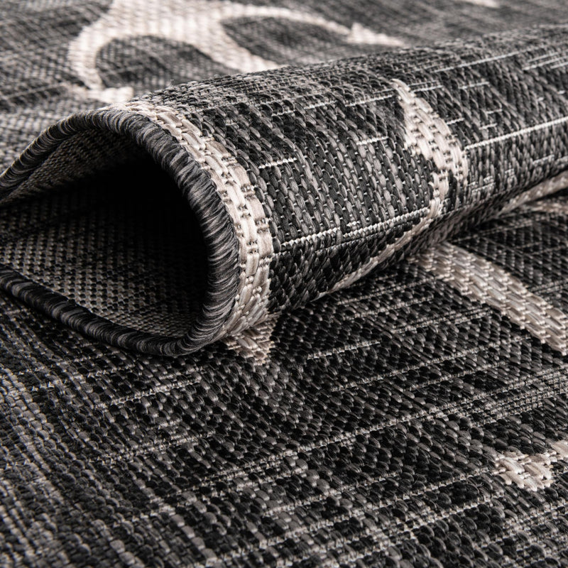 Seaside Haven Rugs Collection Area Rug - Sapphire (Charcoal) Hearth Charcoal lifestyle 4