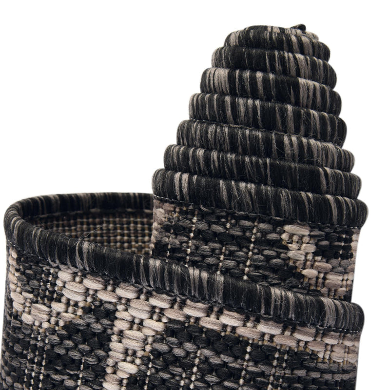 Seaside Haven Rugs Collection Area Rug - Sapphire (Charcoal) Hearth Charcoal lifestyle 9