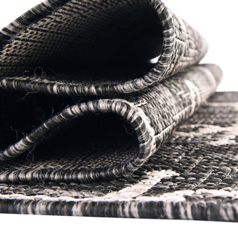 Seaside Haven Rugs Collection Area Rug - Sapphire (Charcoal) Hearth Charcoal lifestyle 11