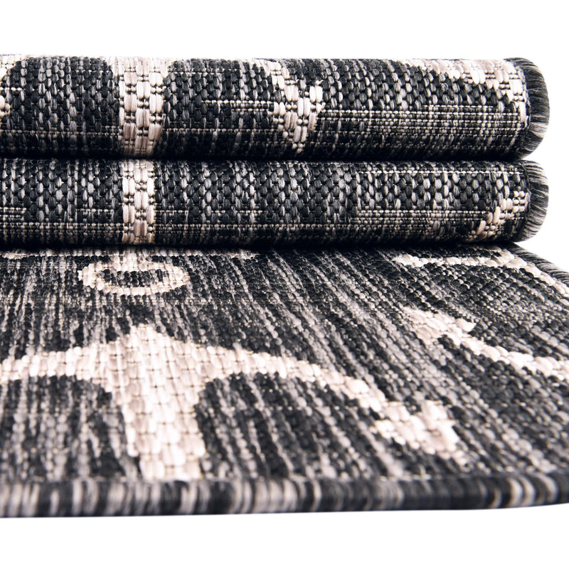 Seaside Haven Rugs Collection Area Rug - Sapphire (Charcoal) Hearth Charcoal lifestyle 12