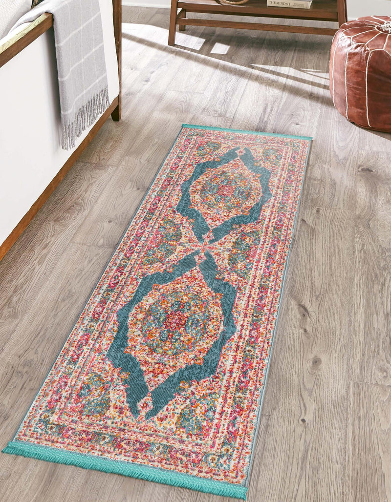 Caribbean Breeze Collection Area Rug - Fernando Runner Multi lifestyle 3