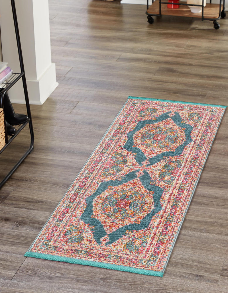 Caribbean Breeze Collection Area Rug - Fernando Runner Multi lifestyle 5