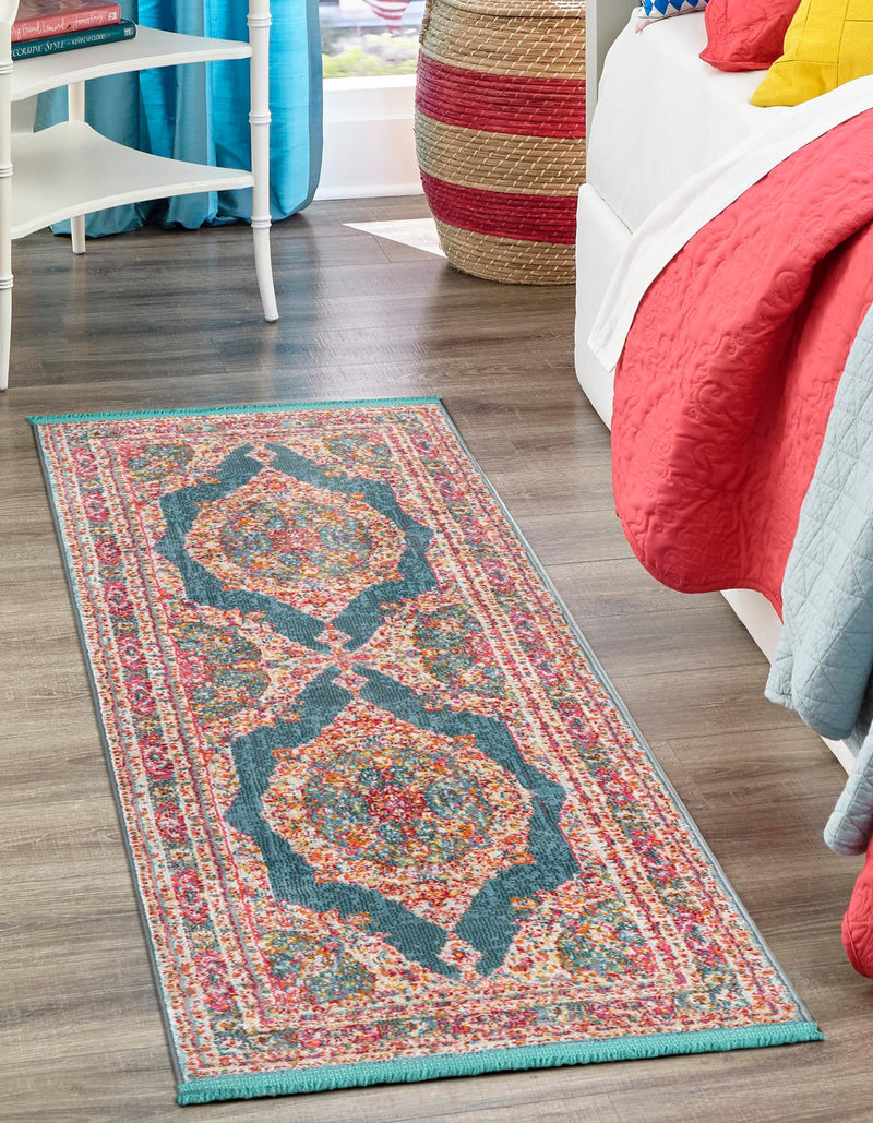 Caribbean Breeze Collection Area Rug - Fernando Runner Multi lifestyle 7