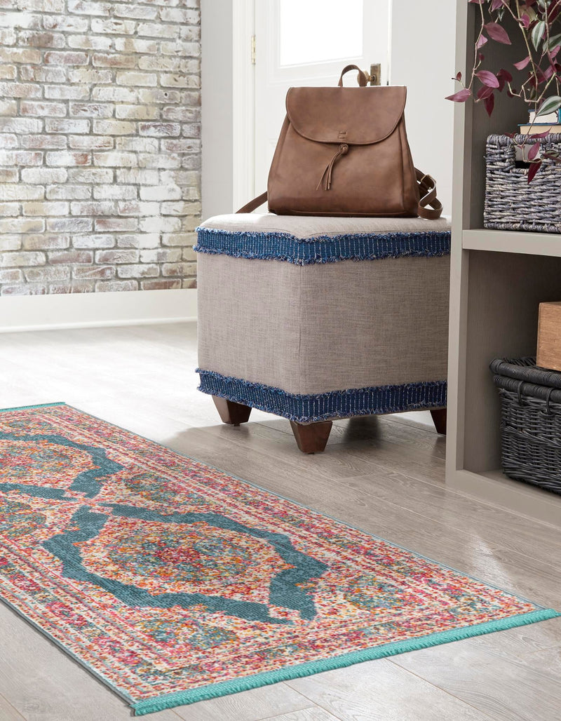 Caribbean Breeze Collection Area Rug - Fernando Runner Multi lifestyle 8
