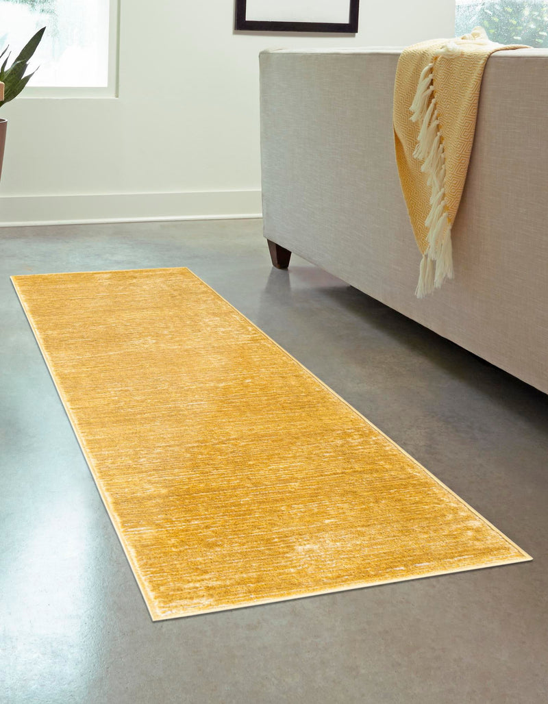 Bloomsbury Elegance Collection Area Rug - Kensington (Yellow) Runner Yellow lifestyle 20