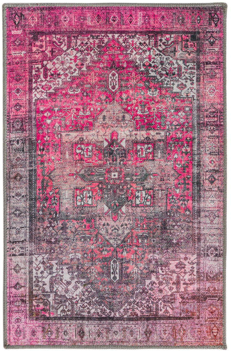 Heritage Elegance Collection Area Rug - Windsor (Pink) Rectangle Pink Main
