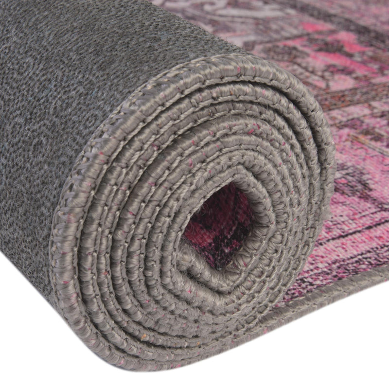 Heritage Elegance Collection Area Rug - Windsor (Pink) Rectangle Pink lifestyle 11