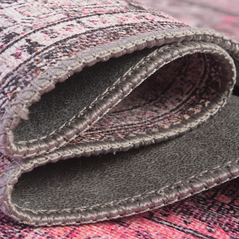 Heritage Elegance Collection Area Rug - Windsor (Pink) Rectangle Pink lifestyle 12
