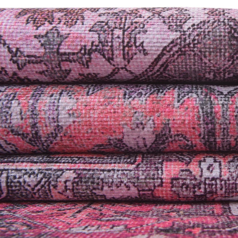 Heritage Elegance Collection Area Rug - Windsor (Pink) Rectangle Pink lifestyle 13