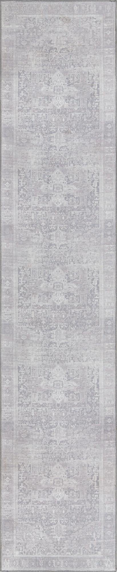 Heritage Elegance Collection Area Rug - Windsor (Gray) Runner Gray lifestyle 20
