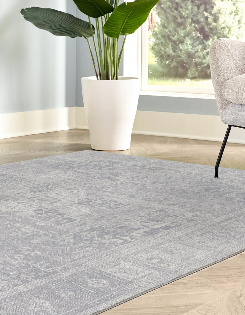 Heritage Elegance Collection Area Rug - Windsor (Gray) Rectangle Gray lifestyle 3