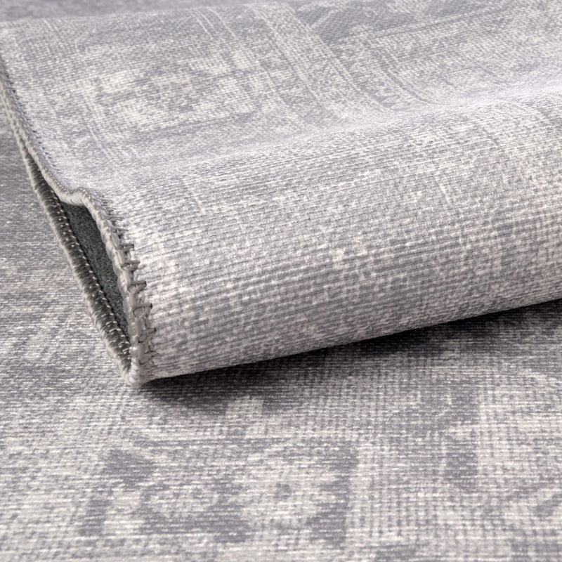 Heritage Elegance Collection Area Rug - Windsor (Gray) Rectangle Gray lifestyle 5