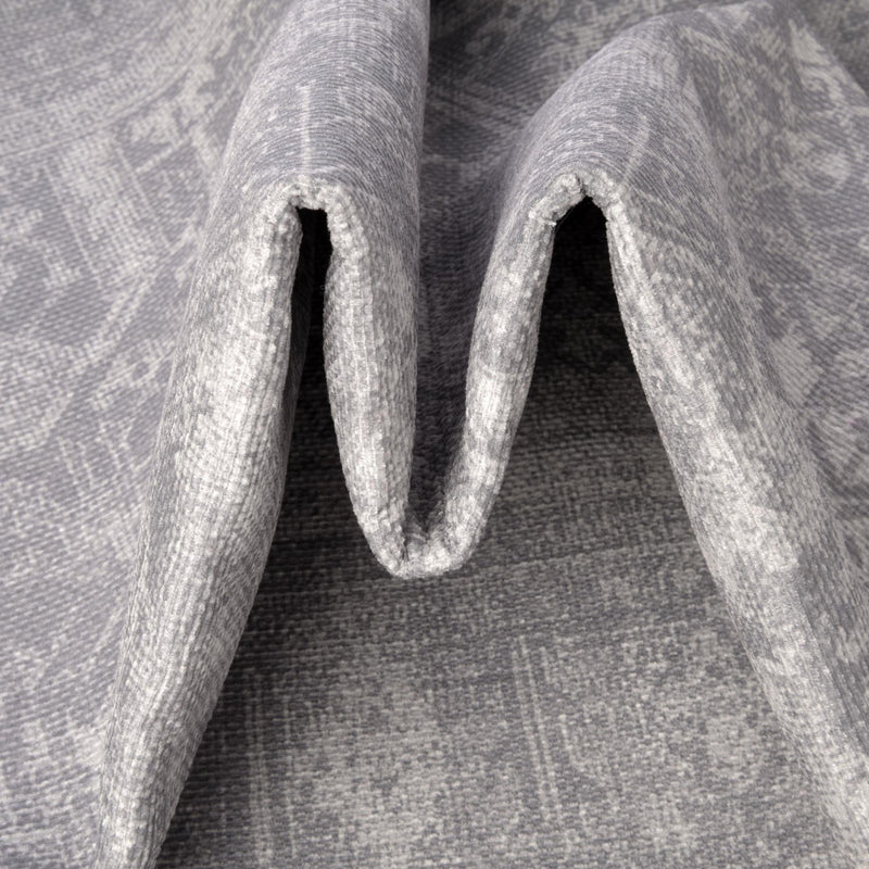 Heritage Elegance Collection Area Rug - Windsor (Gray) Rectangle Gray lifestyle 7