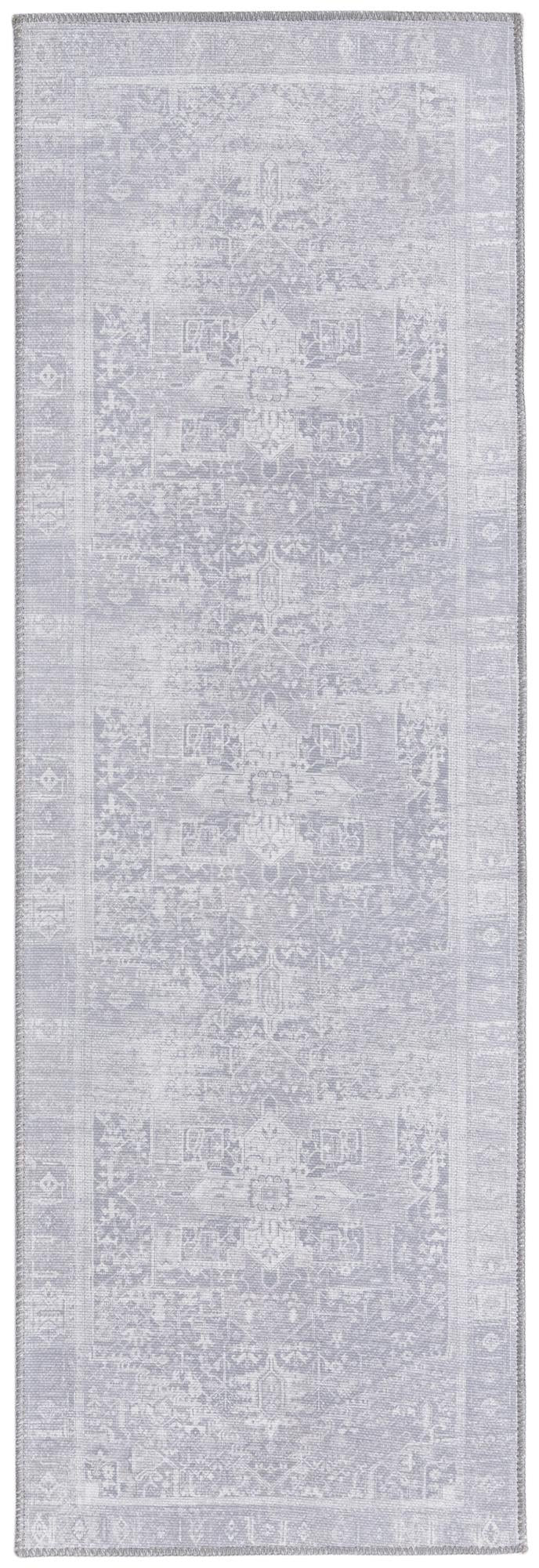 Heritage Elegance Collection Area Rug - Windsor (Gray) Runner Gray lifestyle 17