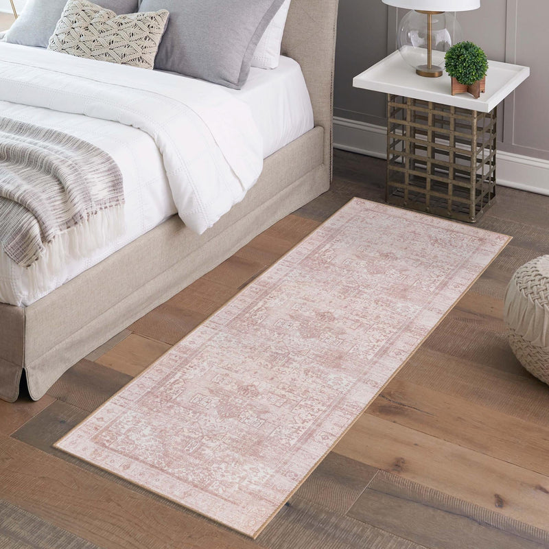 Heritage Elegance Collection Area Rug - Windsor (Beige) Runner Beige lifestyle 68