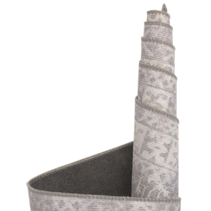 Heritage Elegance Collection Area Rug - Chatsworth Round Gray lifestyle 80