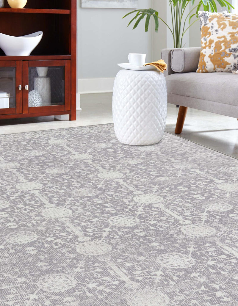 Heritage Elegance Collection Area Rug - Chatsworth Rectangle Gray lifestyle 8