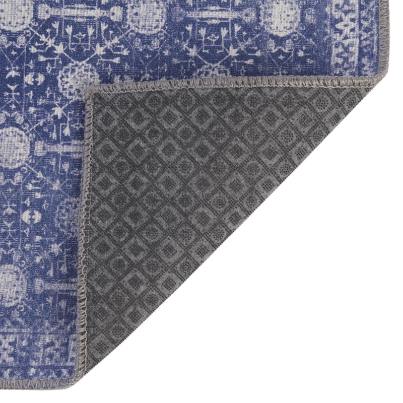 Heritage Elegance Collection Area Rug - Chatsworth Rectangle Navy Blue lifestyle 18