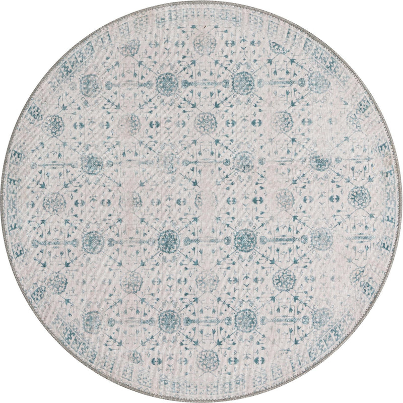 Heritage Elegance Collection Area Rug - Chatsworth Round Ivory lifestyle 34