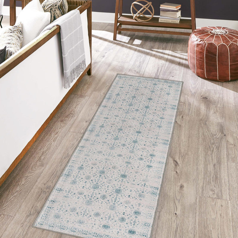 Heritage Elegance Collection Area Rug - Chatsworth Runner Ivory lifestyle 98