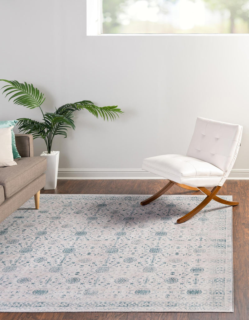 Heritage Elegance Collection Area Rug - Chatsworth Square Ivory lifestyle 52