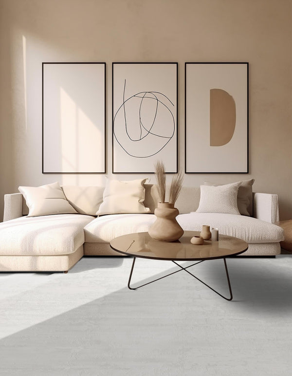 Bloomsbury Elegance Collection Area Rug - Belgravia Square Ivory lifestyle 96