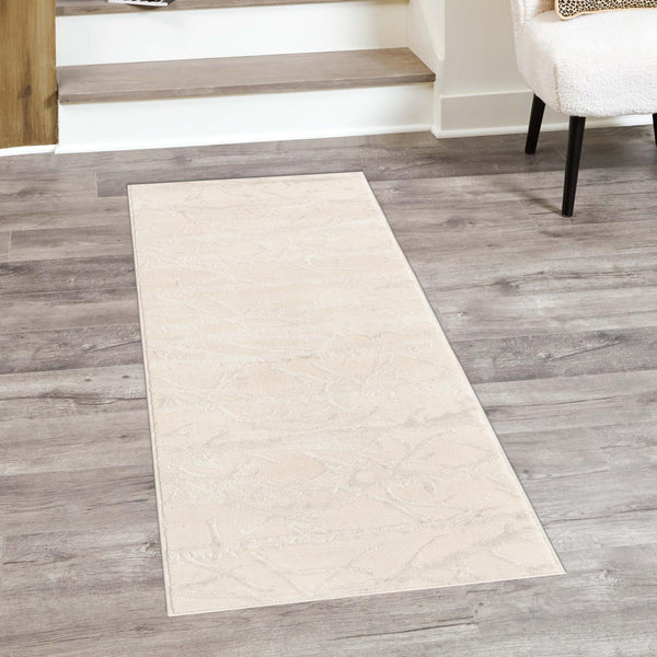 Bloomsbury Elegance Collection Area Rug - Soho Runner Ivory lifestyle 136