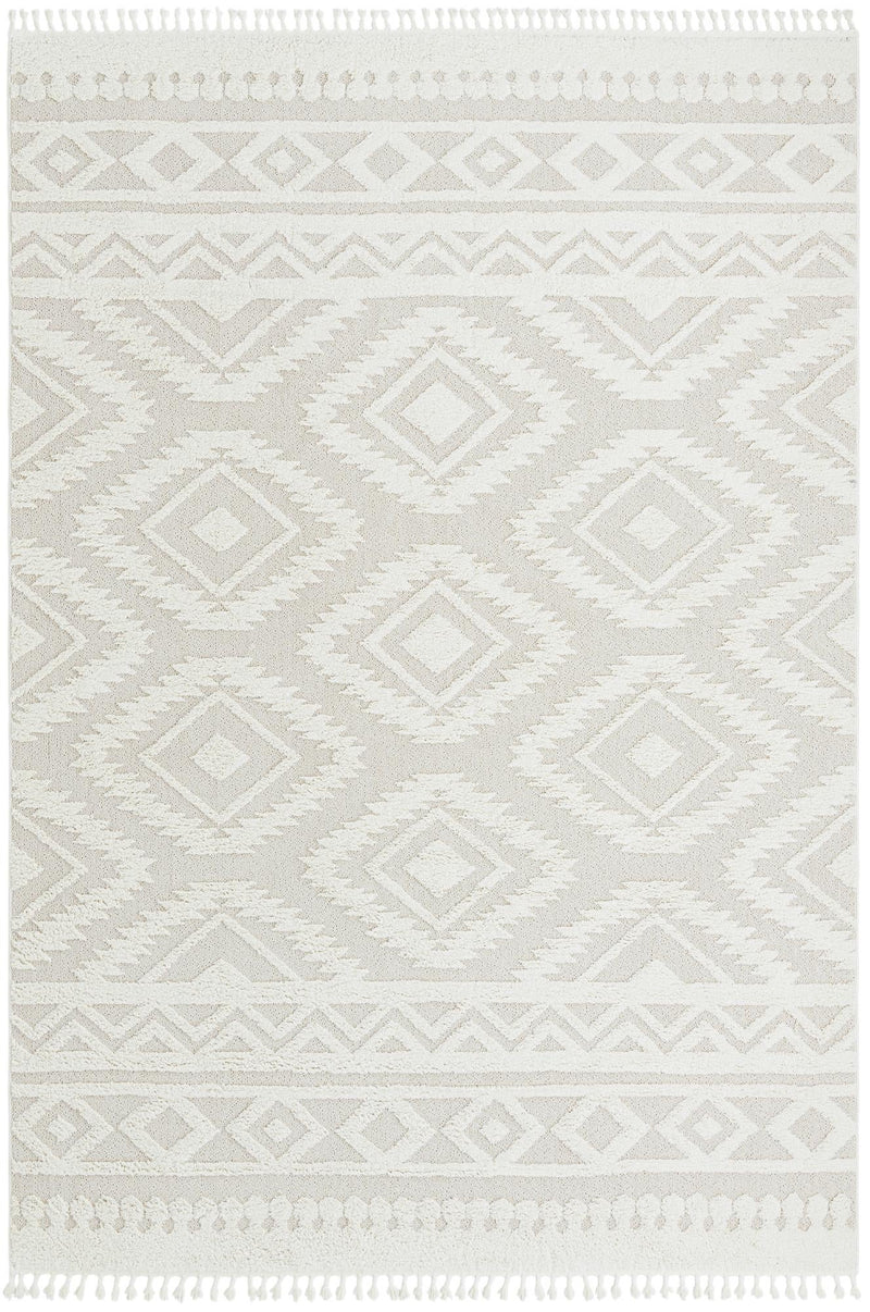 Sahara Chic Collection Area Rug - Fez Rectangle Ivory lifestyle 6