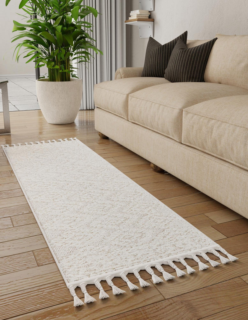 Sahara Chic Collection Area Rug - Fez Runner Ivory lifestyle 92