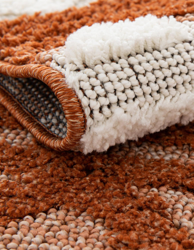 Sahara Chic Collection Area Rug - Fez Rectangle Rust Red lifestyle 22