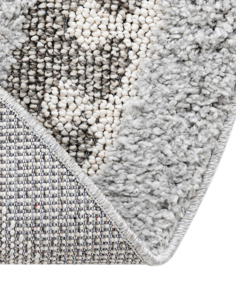 Sahara Chic Collection Area Rug - Fez Round Gray lifestyle 156