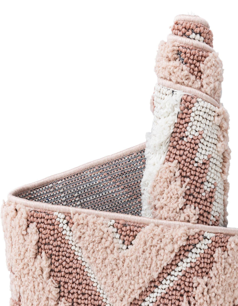 Sahara Chic Collection Area Rug - Fez Rectangle Pink lifestyle 49