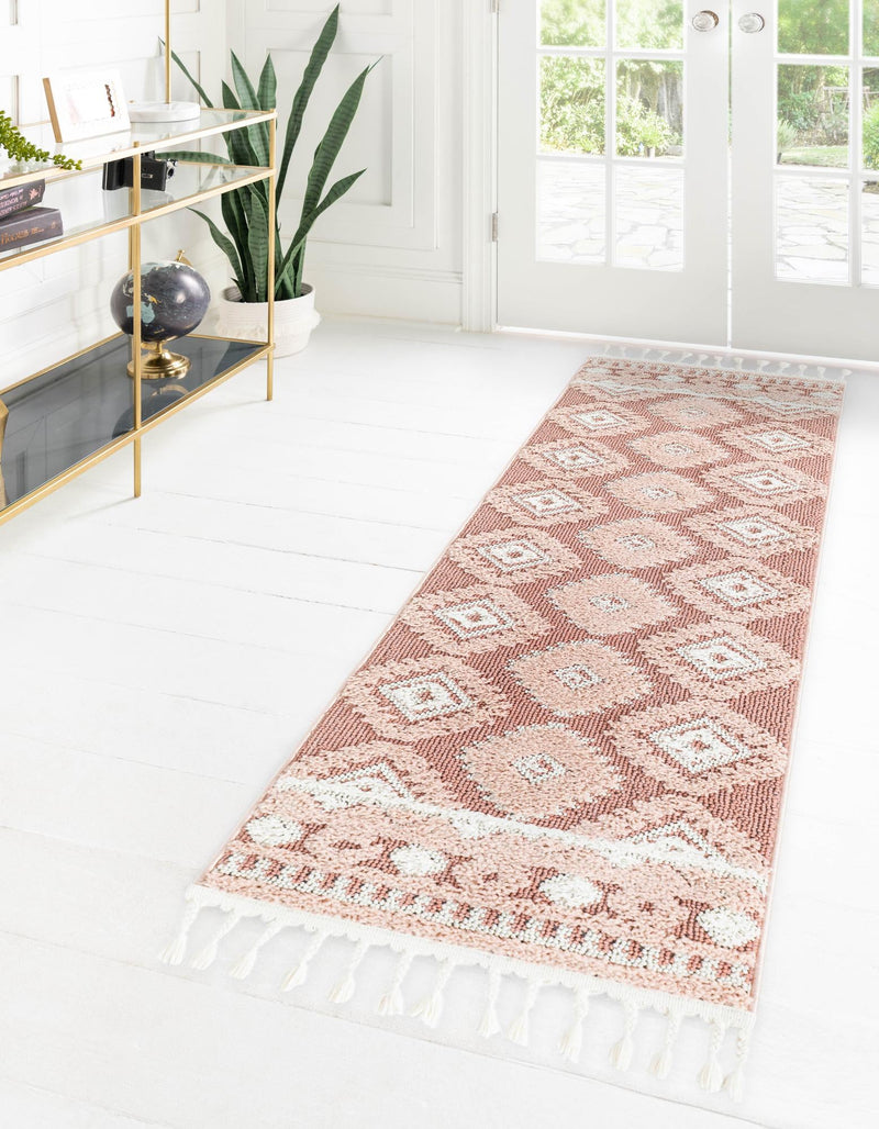 Sahara Chic Collection Area Rug - Fez Runner Pink lifestyle 91