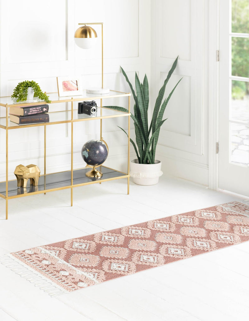 Sahara Chic Collection Area Rug - Fez Runner Pink lifestyle 100