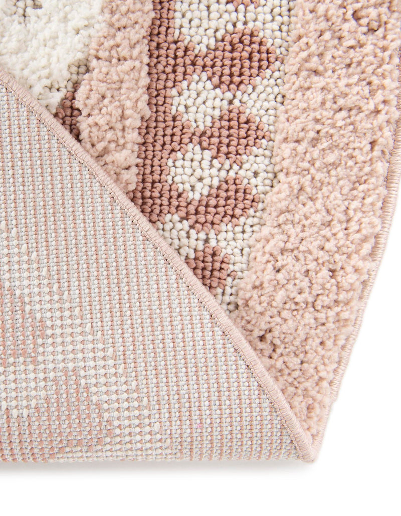 Sahara Chic Collection Area Rug - Fez Round Pink lifestyle 157