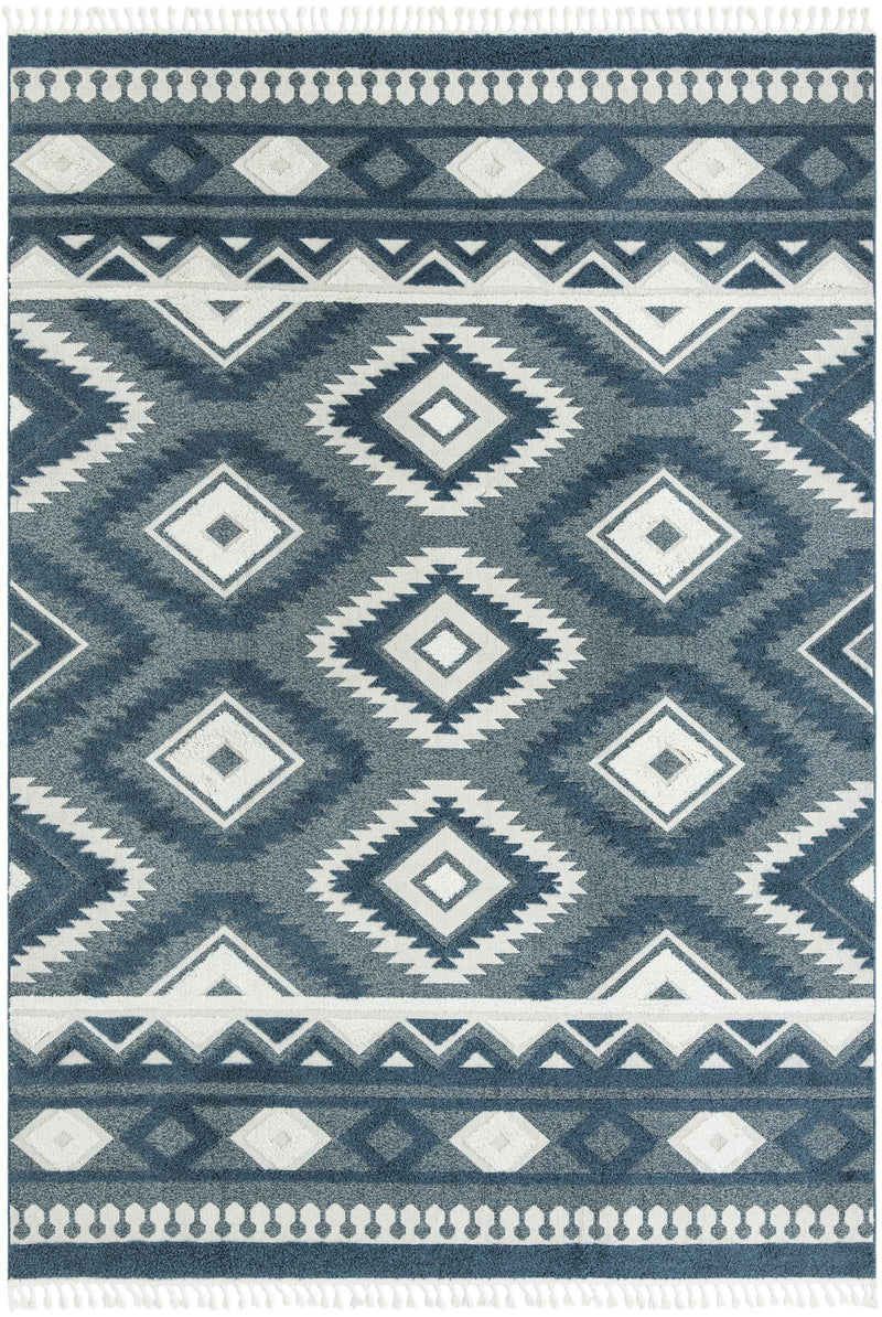 Sahara Chic Collection Area Rug - Fez Rectangle Blue Main