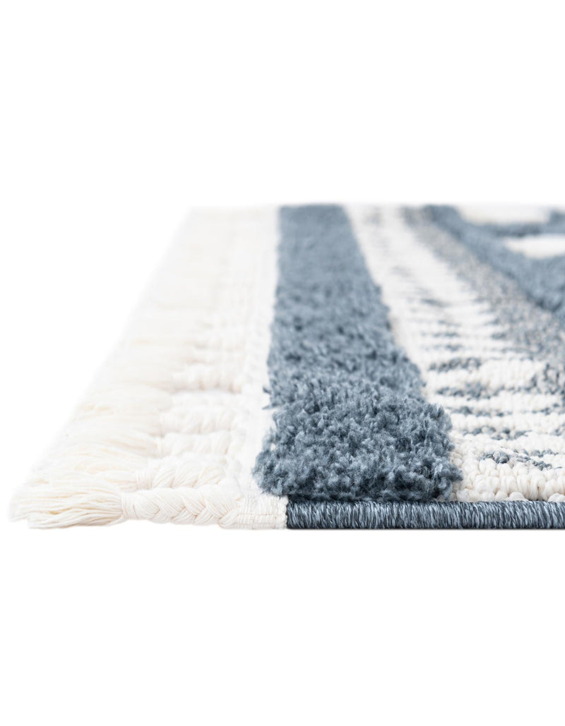 Sahara Chic Collection Area Rug - Fez Rectangle Blue lifestyle 26