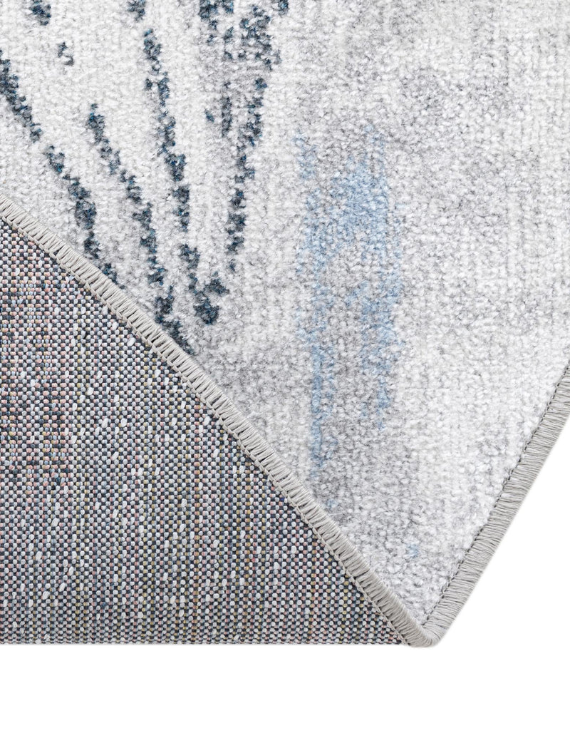 Aegean Elegance Washables Collection Area Rug - Paros Round Ivory Gray lifestyle 47