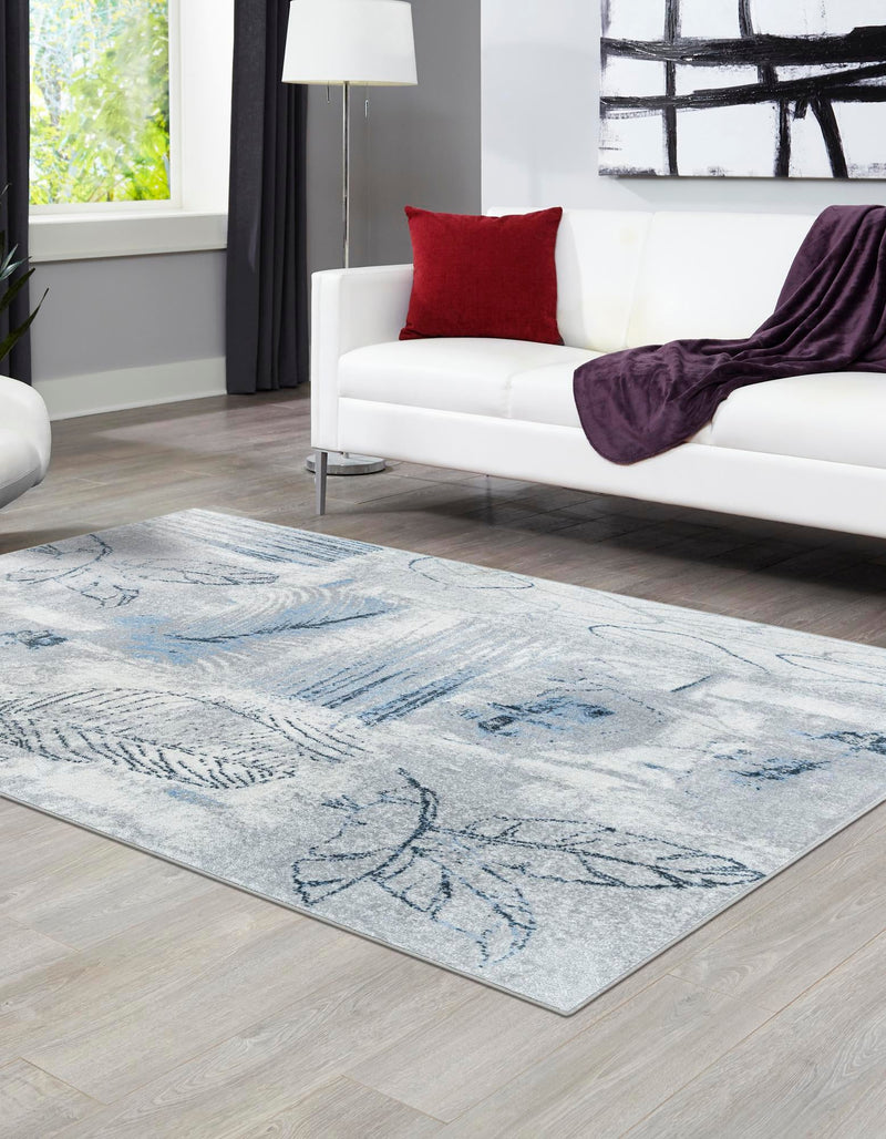 Aegean Elegance Washables Collection Area Rug - Paros Rectangle Ivory Gray lifestyle 3