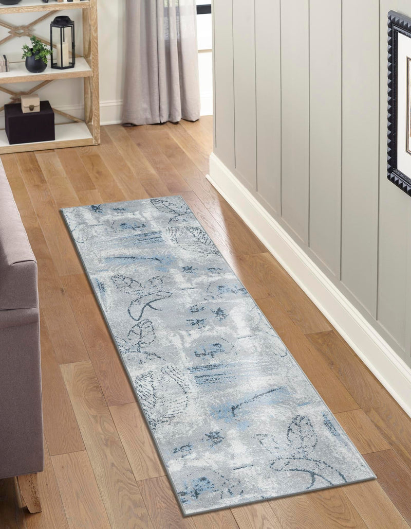 Aegean Elegance Washables Collection Area Rug - Paros Runner Ivory Gray lifestyle 19