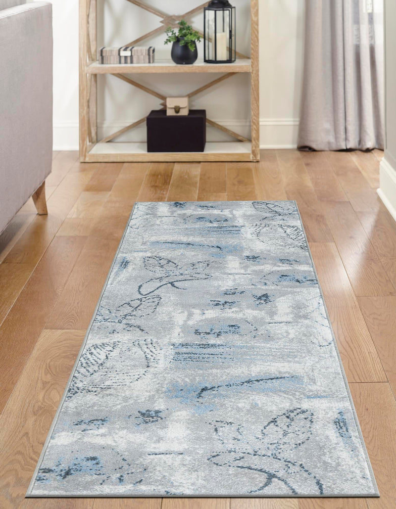 Aegean Elegance Washables Collection Area Rug - Paros Runner Ivory Gray lifestyle 29