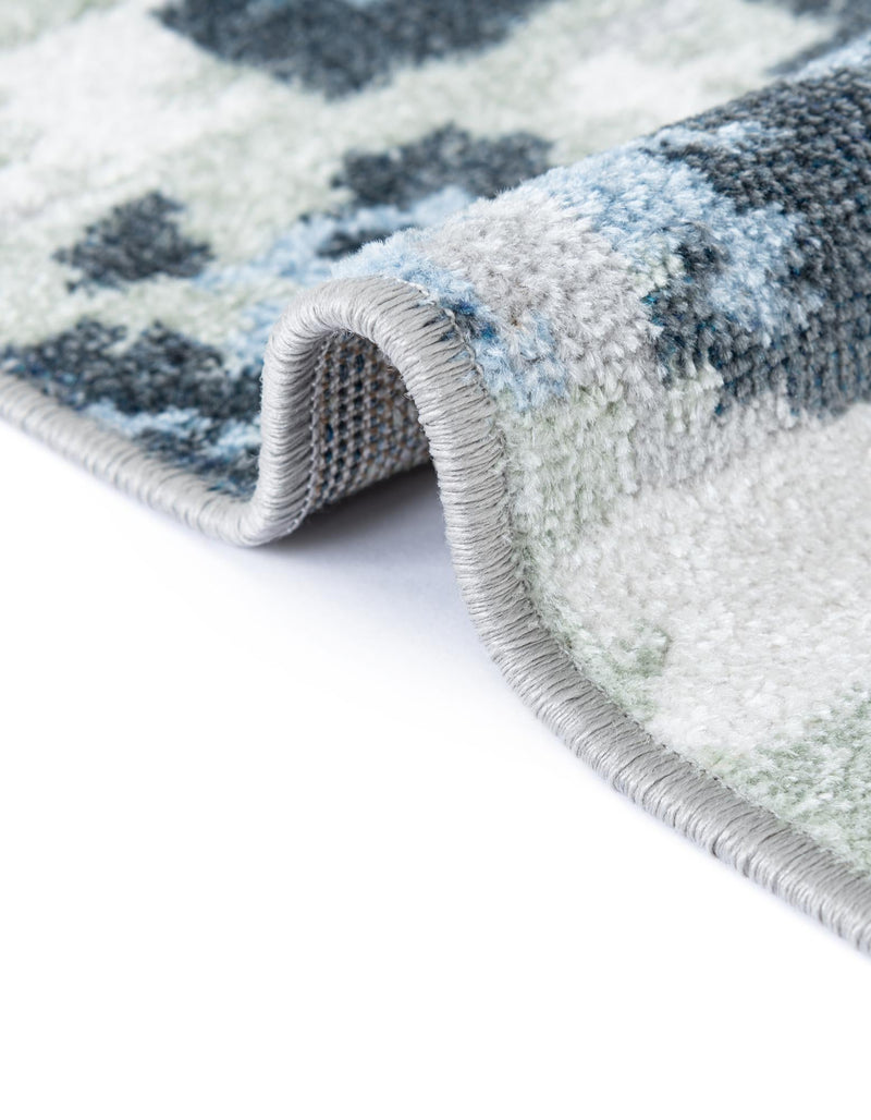 Aegean Elegance Washables Collection Area Rug - Andros Rectangle Gray Navy Green lifestyle 9