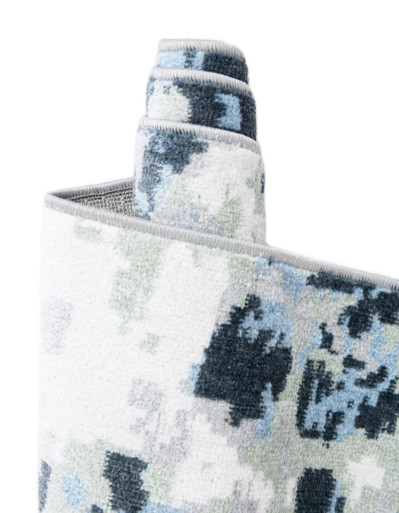 Aegean Elegance Washables Collection Area Rug - Andros Rectangle Gray Navy Green lifestyle 10