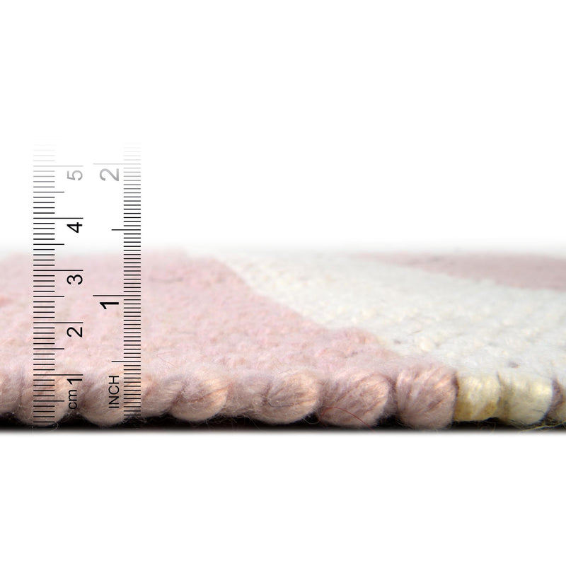 Sustainable Grid Indoor-Outdoor Oasis Collection Area Rug - Savannah Rectangle Pink lifestyle 35